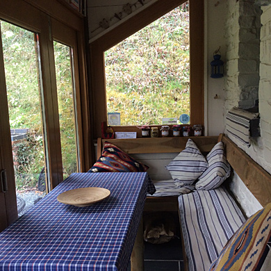 River Cabin dining porch